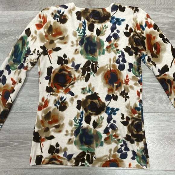 Rafaella Cardigan Floral V-Neck M - Picture 14 of 16